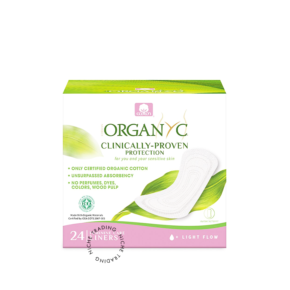 Organyc 100% Organic Cotton Panty Liners Folded