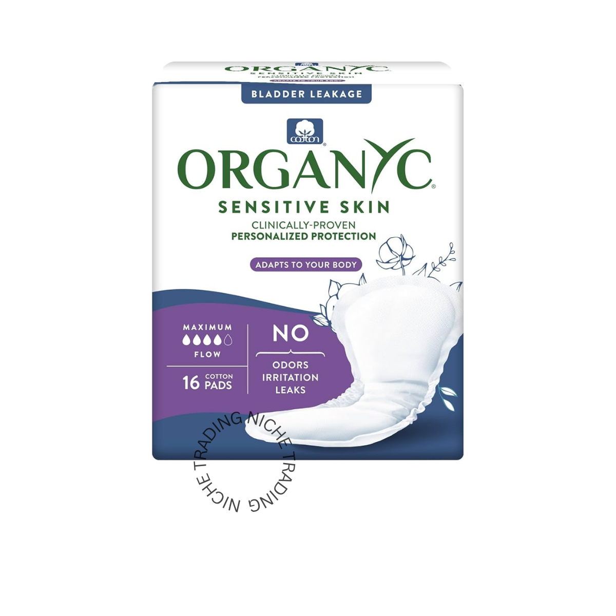 Organyc Light Incontinence Maximum Pads - Usa Size - Organyc | Niche Trading Qatar