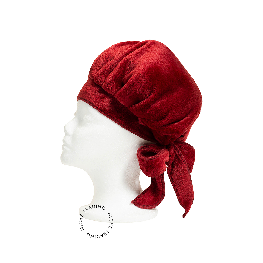 Cantu Microfiber Drying Cap-Red