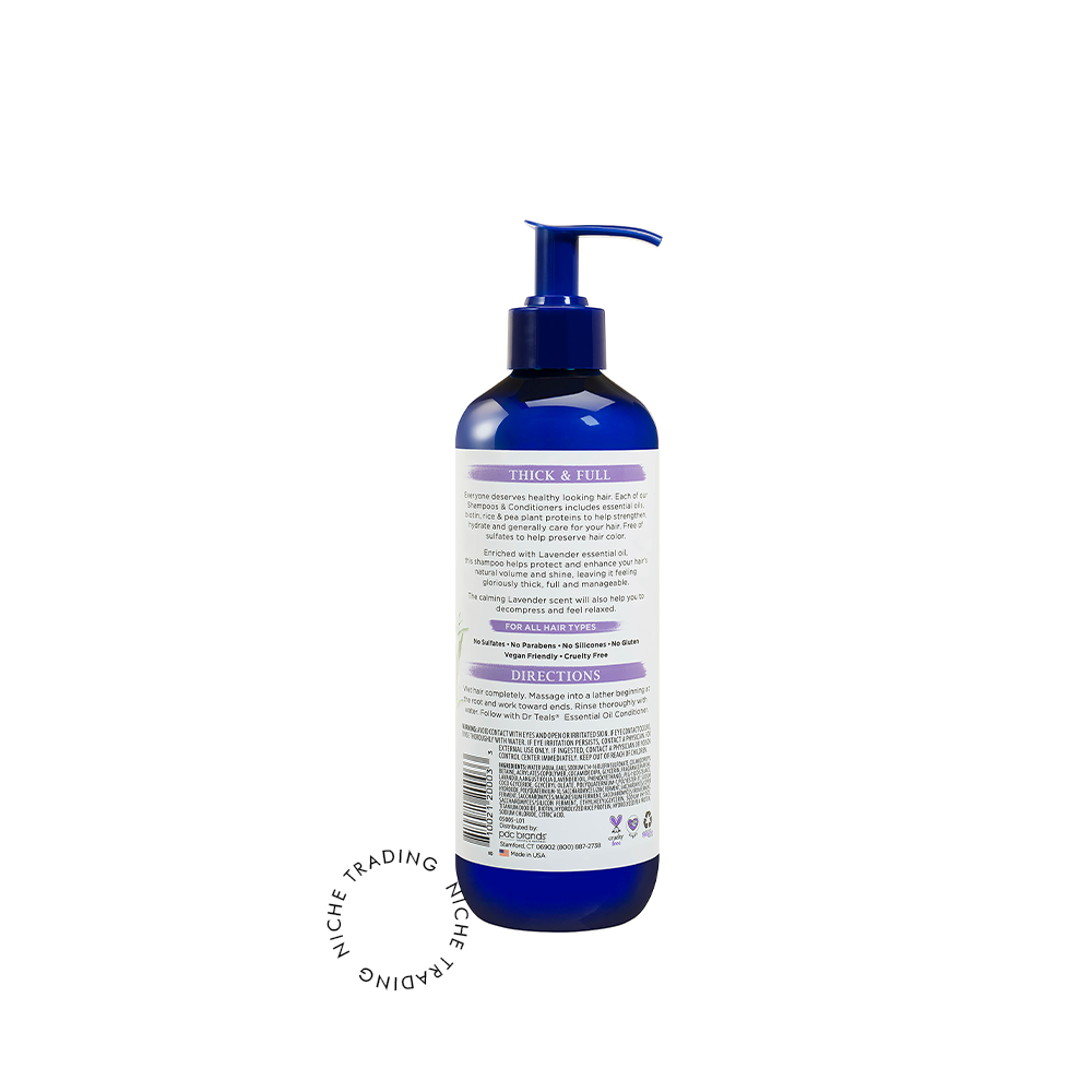 Dr Teals Lavender Thick & Full Shampoo 473ml
