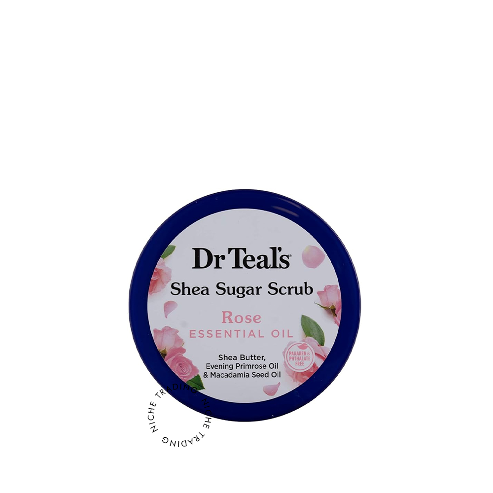 Dr Teals Rose Shea Sugar Scrub - Rose Essential Oil 538 gm
