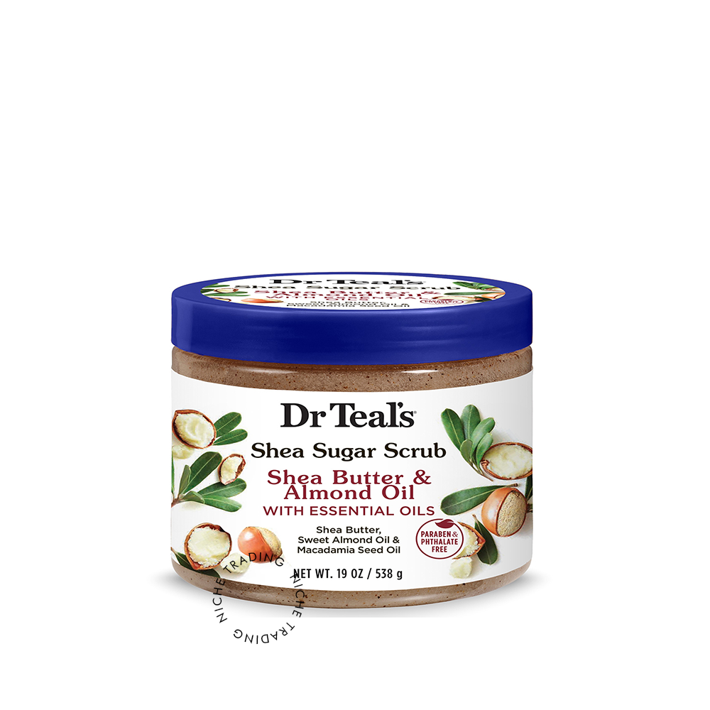 Dr Teals Shea Butter & Alomond Oil Shea Sugar Scrub 538ml
