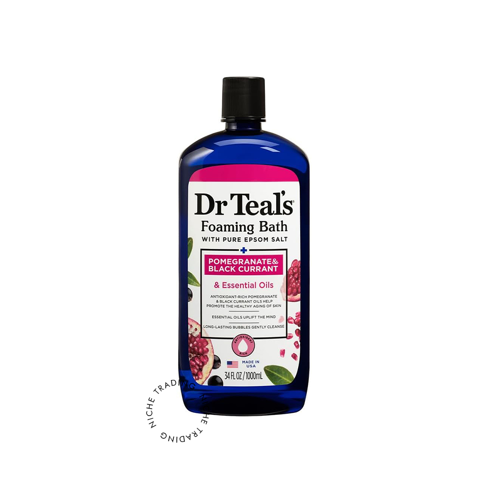 Dr Teals Pomegranate & Black Currant Foaming Bath 1000ml