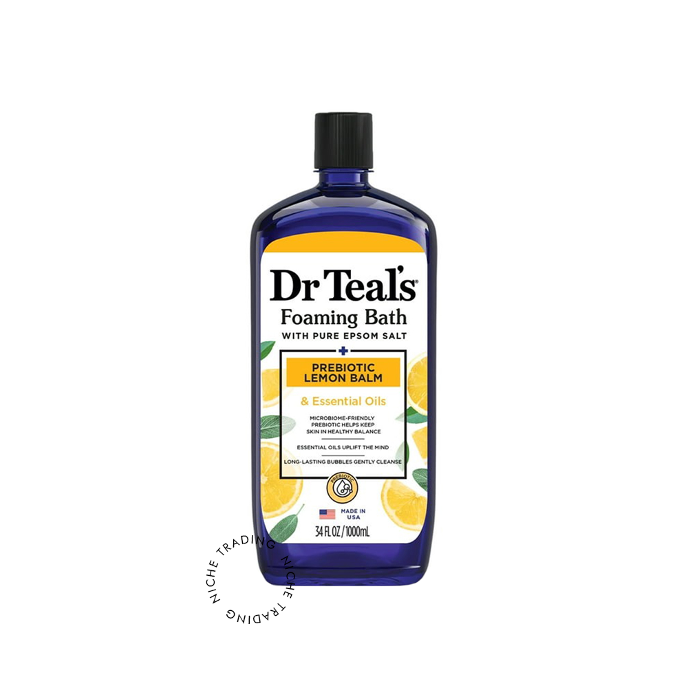 Dr Teals Prebiotic Lemon Balm & Sage Foaming Bath 1000ml