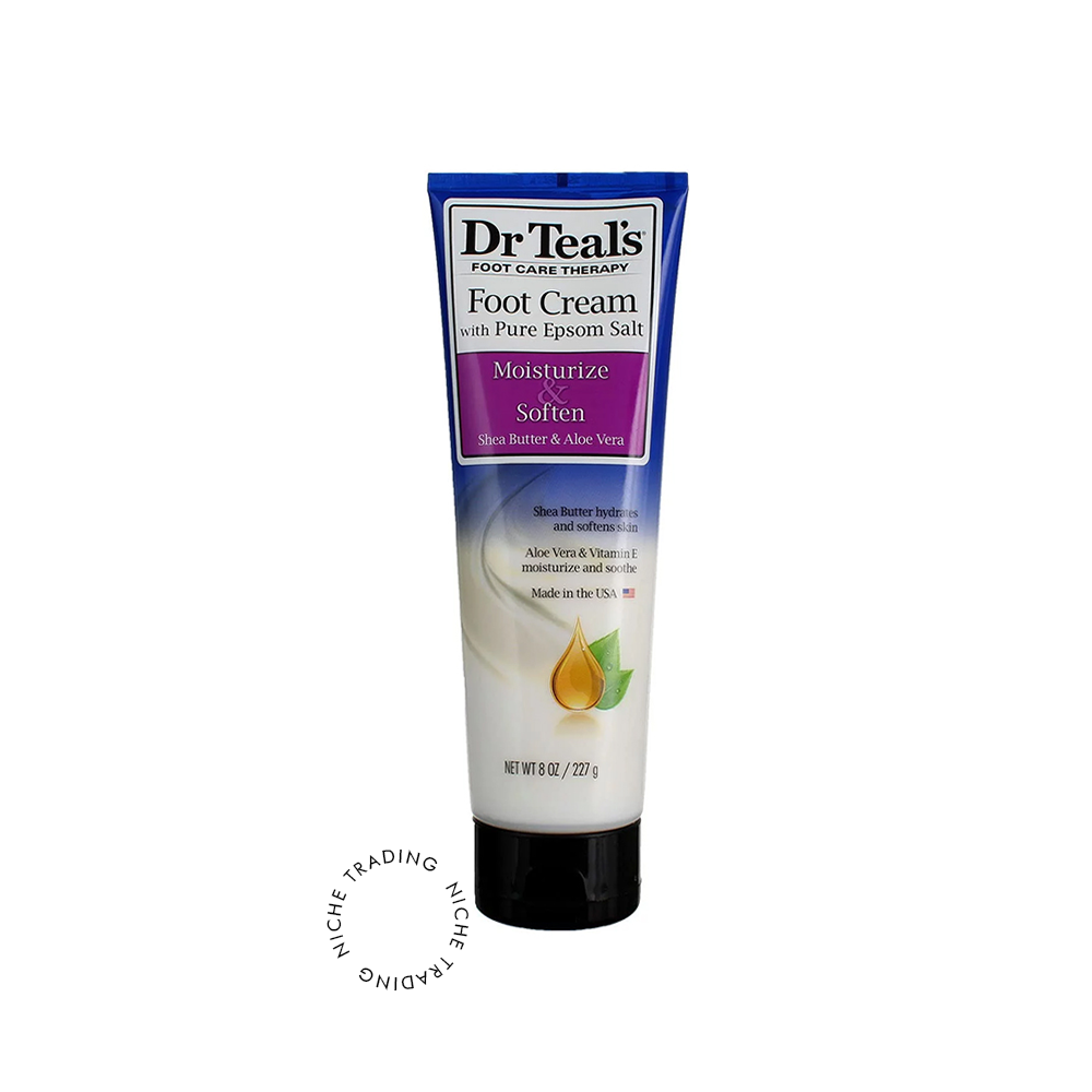 Dr Teals Foot Cream with Shea Butter & Aloe Vera & Vitamin E for Women 227 gm