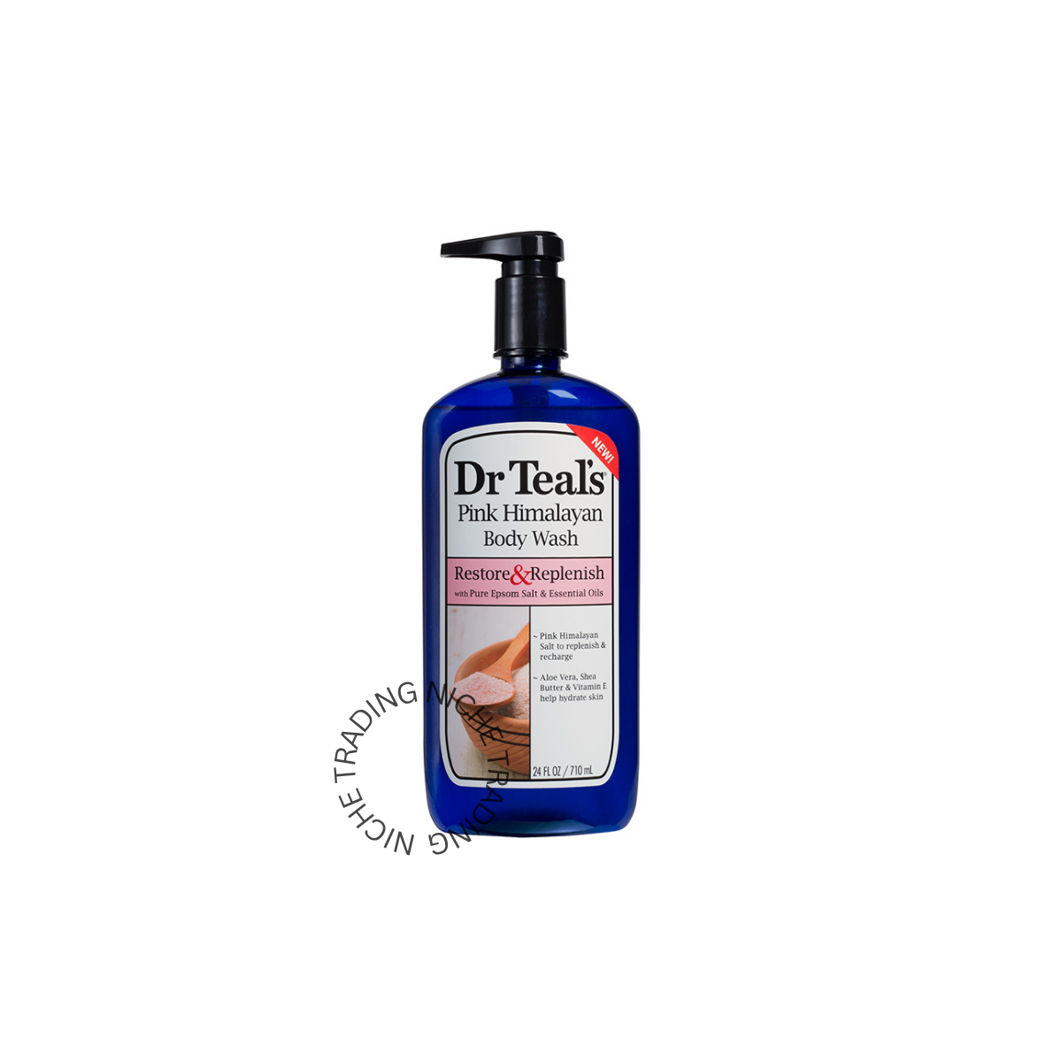 Dr. Teal's Body Wash with Pure Epsom Salt Restore & Replenish with Pink Himalayan Salt 710ml - Dr. Teal's | Niche Trading Qatar