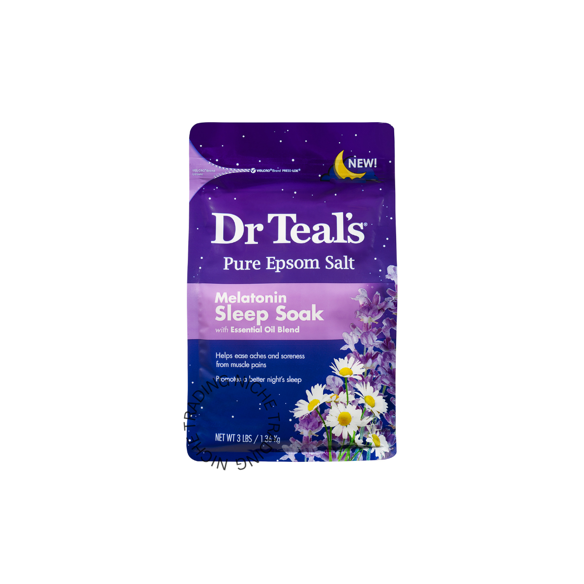 Dr. Teal's Pure Epsom Salt Melatonin Sleep Soak with Essential Oils 1.36kg - Dr. Teal's | Niche Trading Qatar