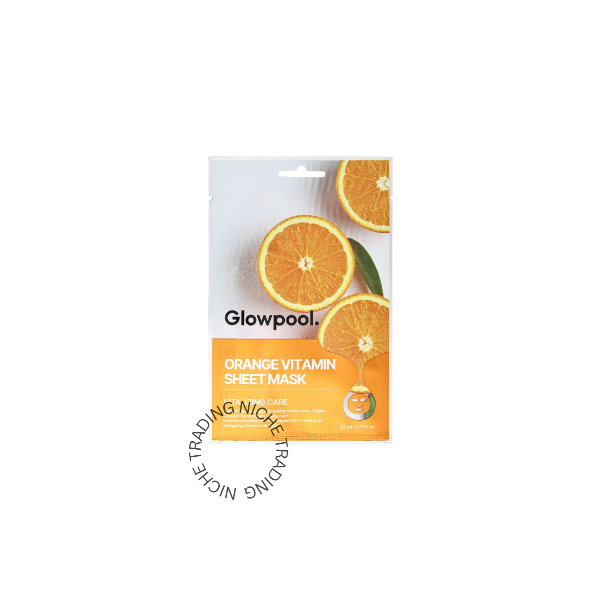 Glowpool ORANGE VITAMIN SHEET MASK 23ml - Glowpool | Niche Trading Qatar