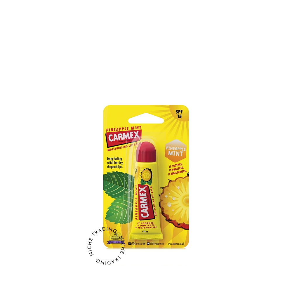 Carmex Pineapple & Mint Lip Balm – Soothing Lip Care Tube | 10g
