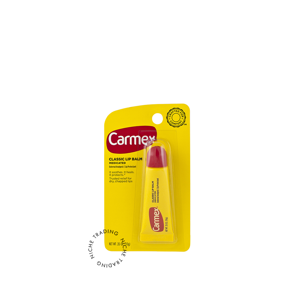 Carmex 10g Medicated Lip Balm Tube – Repairs & Protects Dry Lips