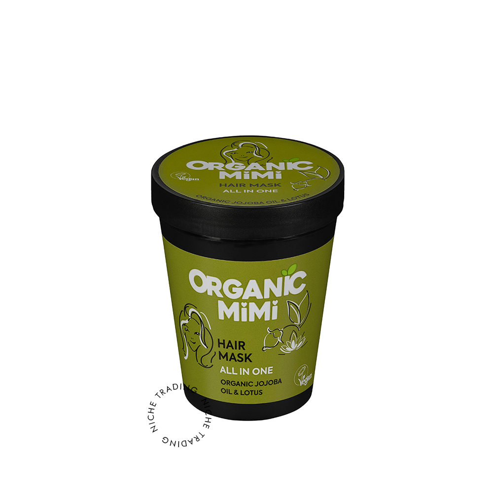 200ml Organic Mimi Hair Mask – Nourishing Jojoba & Lotus Formula