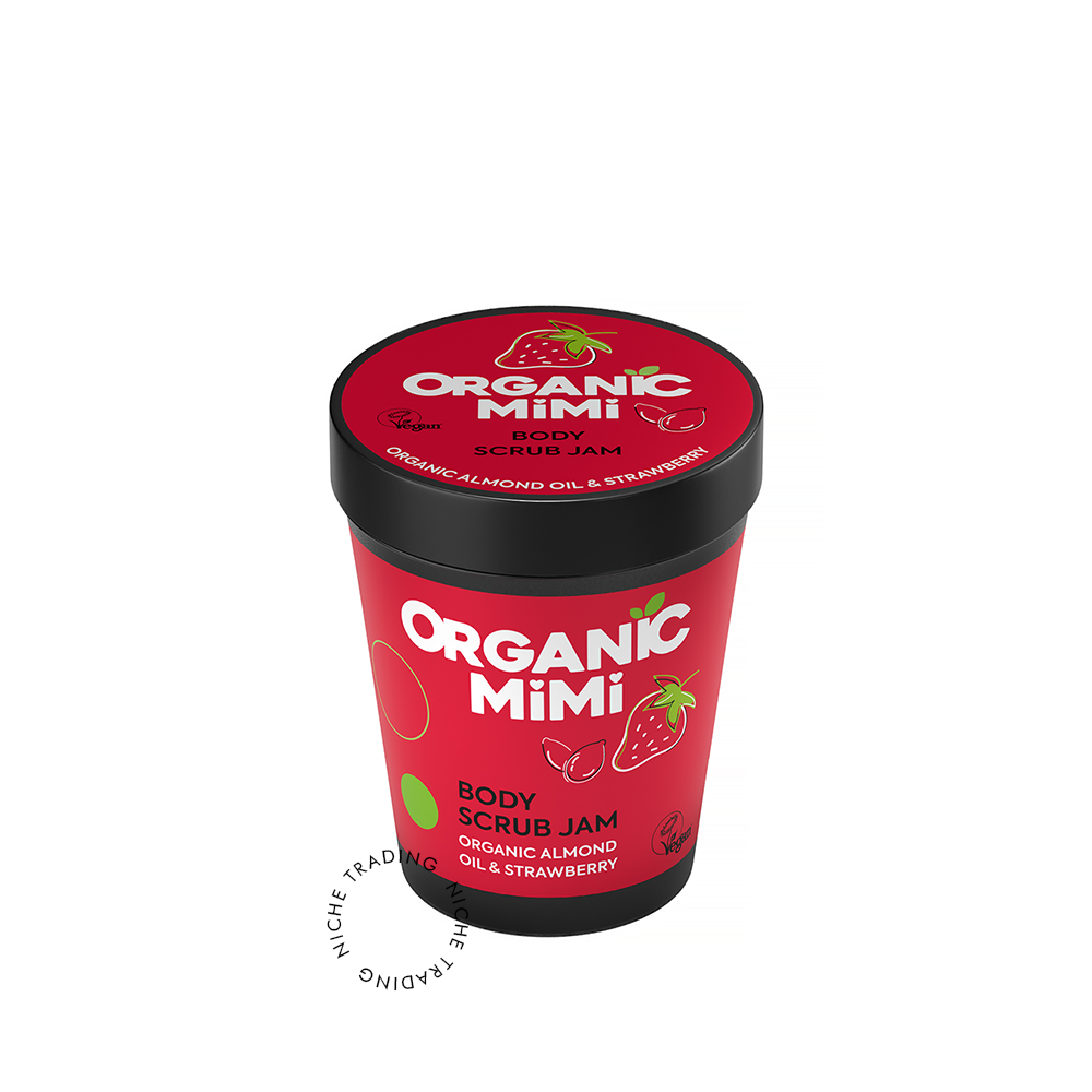 Body Scrub Jam Almond & Strawberry, 250g