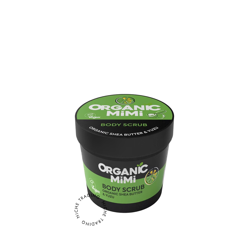 Body Scrub Shea & Yuzu, 120g - Organic Mimi | Niche Trading Qatar