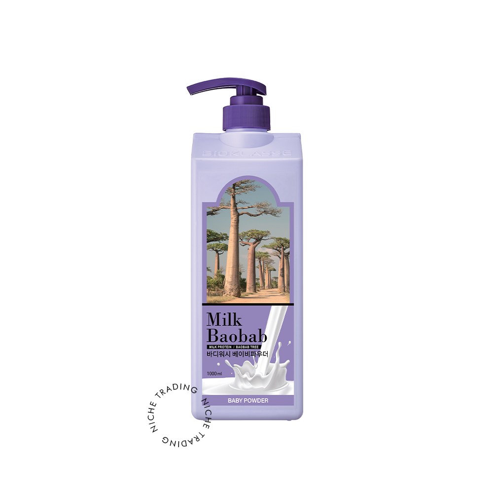 Milk Baobab Body Wash Baby Powder 1000ml - Milk Baobab | Niche Trading Qatar