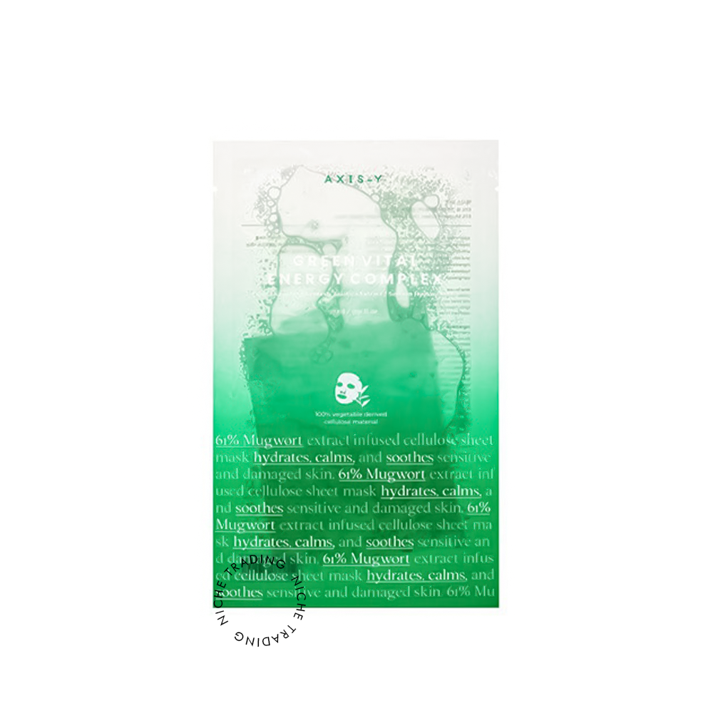 AXIS-Y Mugwort Green Vital Energy Complex Sheet Mask 27ml - AXIS-Y | Niche Trading Qatar