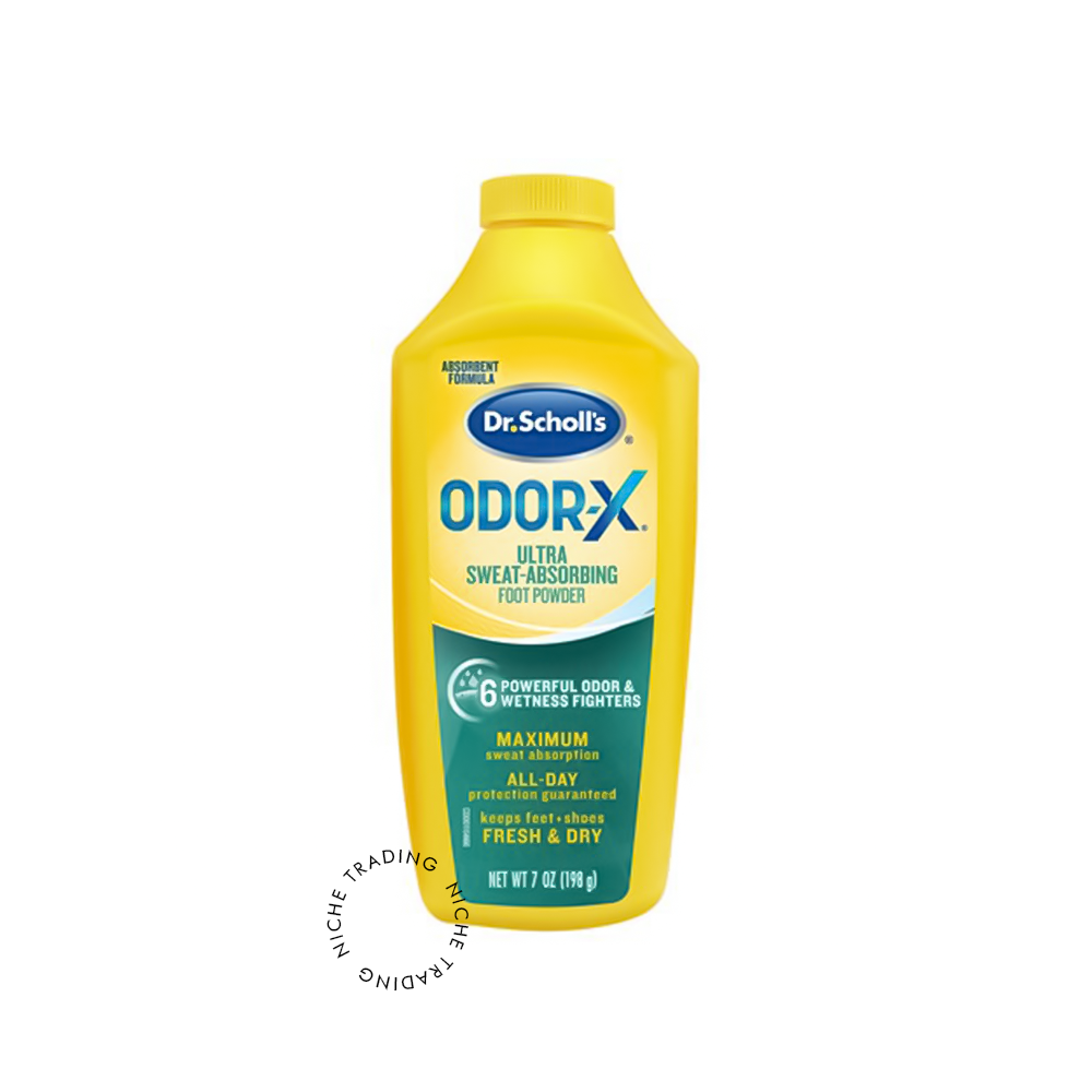Dr. Scholl’s Odor-X Ultra Foot Powder – Absorbs Sweat and Eliminates Odor