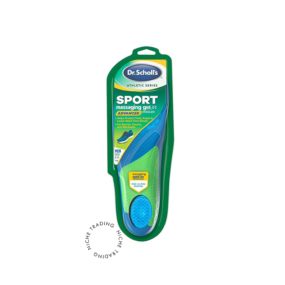 Dr. Scholl’s Sport Insoles - Superior Shock Absorption and Arch Support to Reduce Muscle Fatigue and Stress on Lower Body Joi